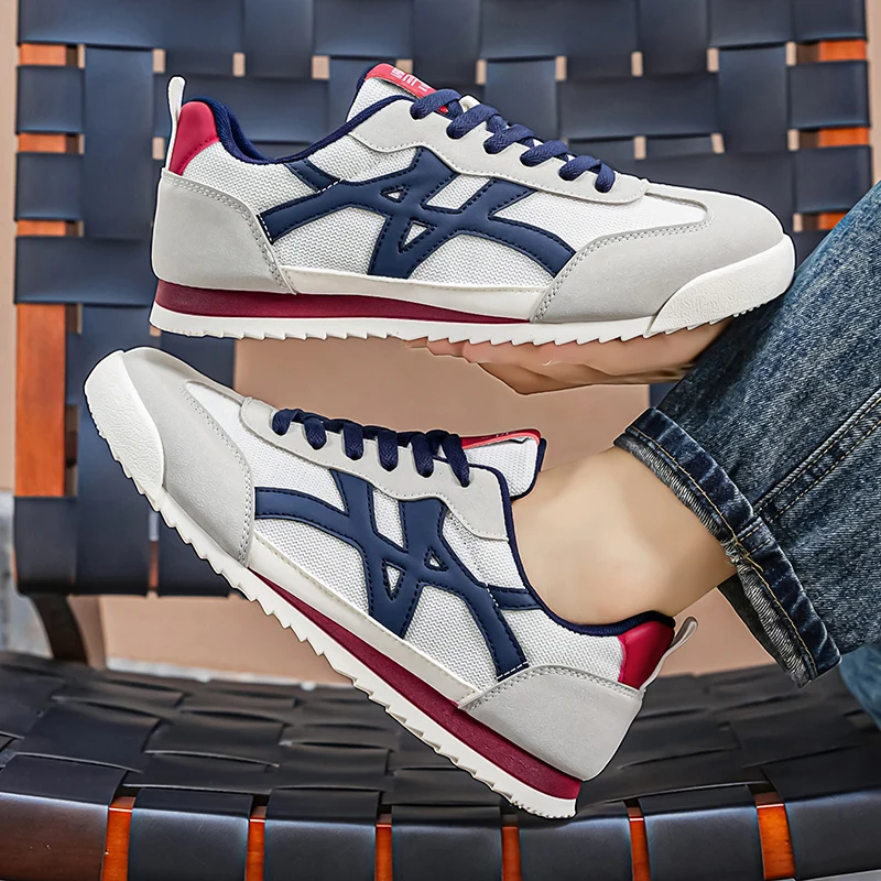 Casual Sneakers Men Shoes Anti-slip Low-top Outdoor Sports Shoes Men Lace-up Comfortable Soft Breathable Lightweight Shoes Men
Casual Sneakers Men Shoes Anti-slip Low-top Outdoor Sports Shoes Men Lace-up Comfortable Soft Breathable Lightweight Shoes Men