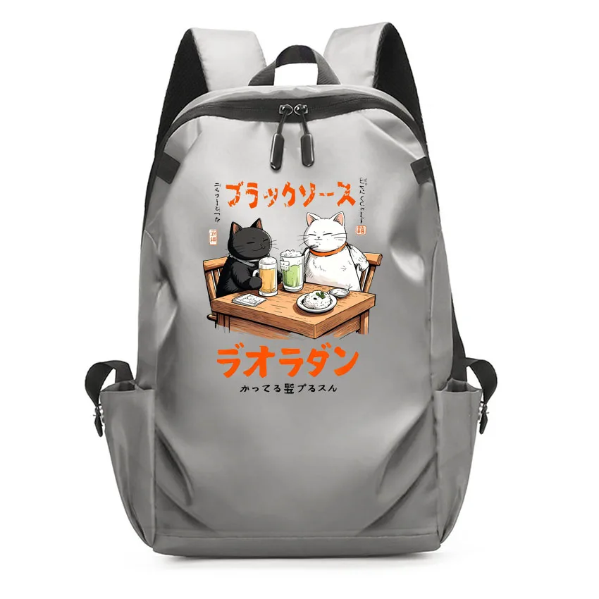 New Street Fashion Women Men Unisex Backpack Japanese Harajuku Funny Drinking Cat Print Leisure Unisex Couple Cool Idea Rucksack
New Street Fashion Women Men Unisex Backpack Japanese Harajuku Funny Drinking Cat Print Leisure Unisex Couple Cool Idea Rucksack