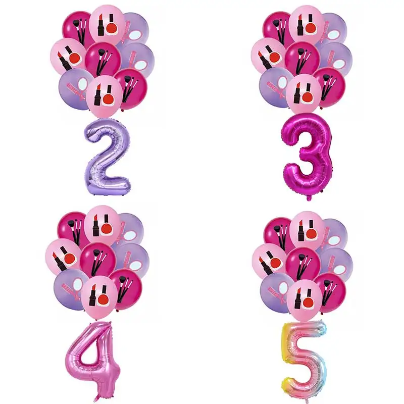 Makeup Party Lipstick Cosmetics Nail Polish Balloon Birthday Supplies Decor Girl's Day Beauty Bride Shower Wedding Decoration
Makeup Party Lipstick Cosmetics Nail Polish Balloon Birthday Supplies Decor Girl's Day Beauty Bride Shower Wedding Decoration