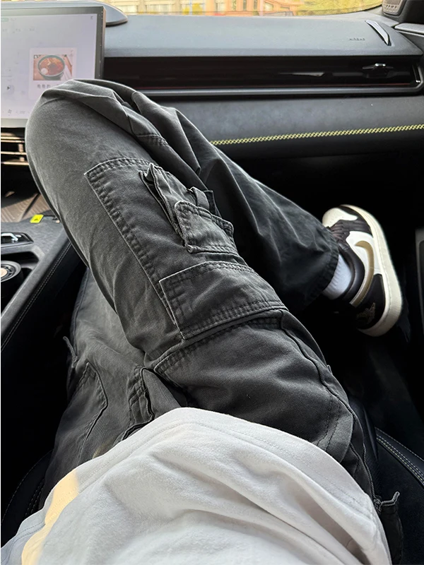 Deep ey Multiple ket Work Pants Men's Loose Waed Cleanfit American Retro Casual Pants Straight Leg Loose Fit Jeans
Deep ey Multiple ket Work Pants Men's Loose Waed Cleanfit American Retro Casual Pants Straight Leg Loose Fit Jeans