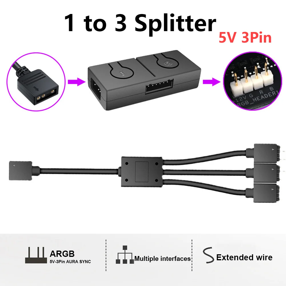 Материнская плата RGB SYNC Splitter 5V 3PIN ARGB для материнской платы 12V 4PIN RGB Controller Transfer Hub Adapte для ASUS Sync Gigabyte MSI
Материнская плата RGB SYNC Splitter 5V 3PIN ARGB для материнской платы 12V 4PIN RGB Controller Transfer Hub Adapte для ASUS Sync Gigabyte MSI