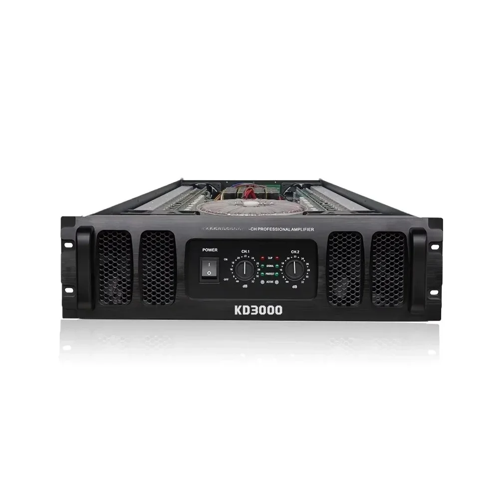 Impressive 3000W Class H power amplifier for indoor/outdoor parties, rock concert venues, loud metallic sounds
Impressive 3000W Class H power amplifier for indoor/outdoor parties, rock concert venues, loud metallic sounds