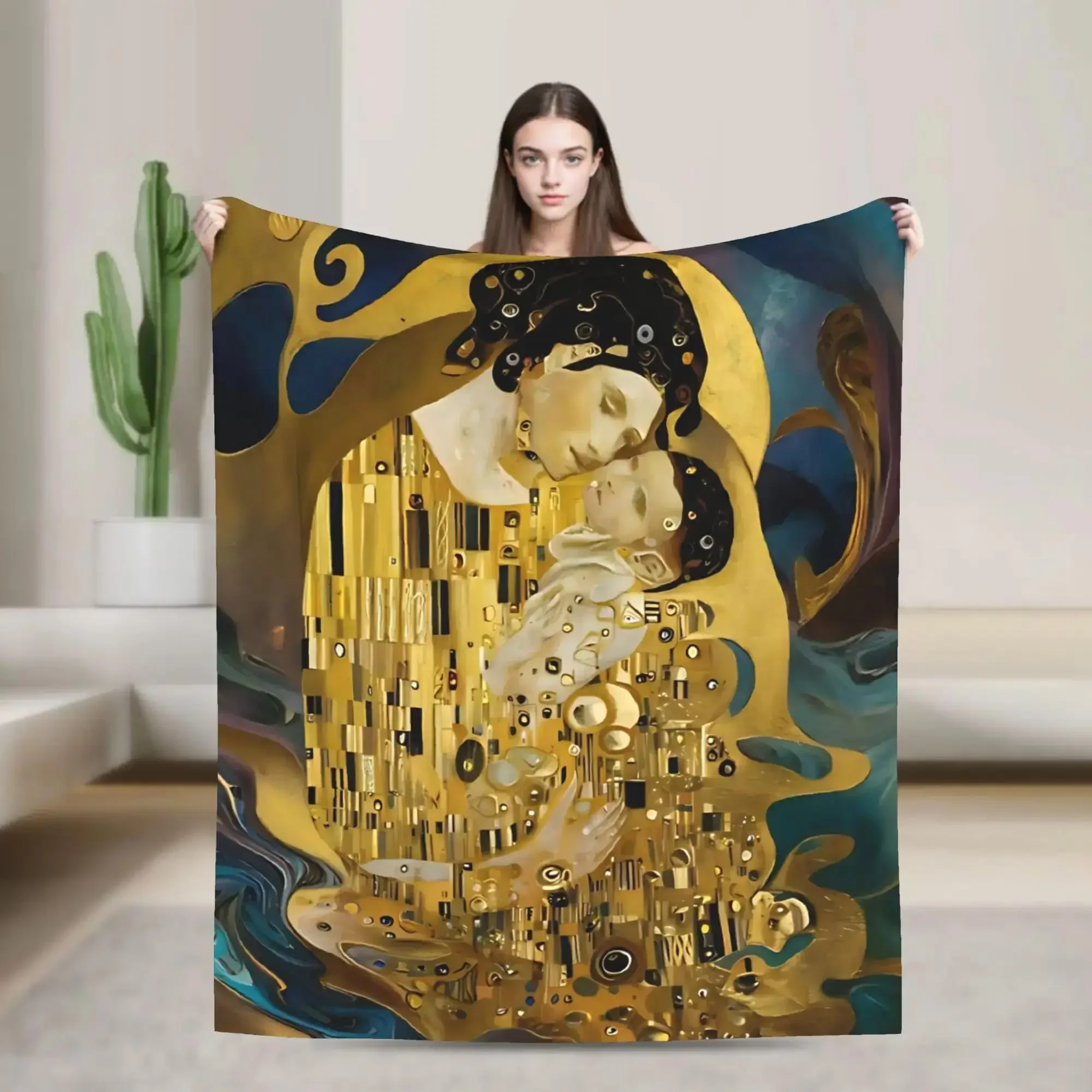 Klimt Three Ages of Woman Mother and Child Flannel Throw Blanket for Travel Outdoor Soft Warm Bedspread Quality Design
Klimt Three Ages of Woman Mother and Child Flannel Throw Blanket for Travel Outdoor Soft Warm Bedspread Quality Design
