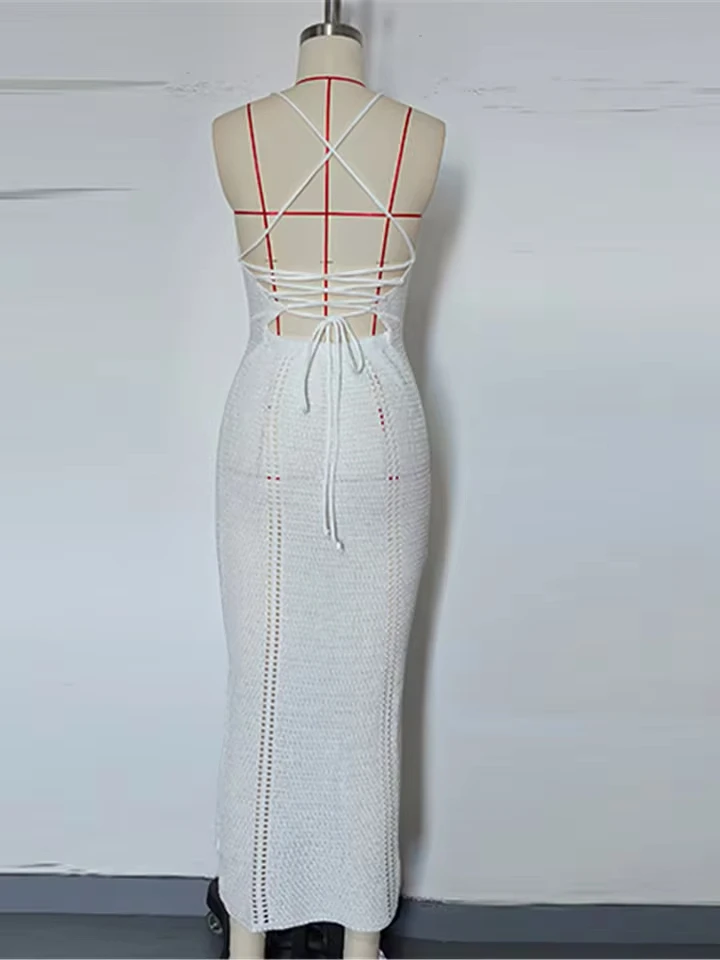 V Neck Cross Back Hollow Out Crochet Knitted Tunic Beach Cover Up Cover-ups Beach Dress Beachwear Female Women Beach Wear V7122
V Neck Cross Back Hollow Out Crochet Knitted Tunic Beach Cover Up Cover-ups Beach Dress Beachwear Female Women Beach Wear V7122