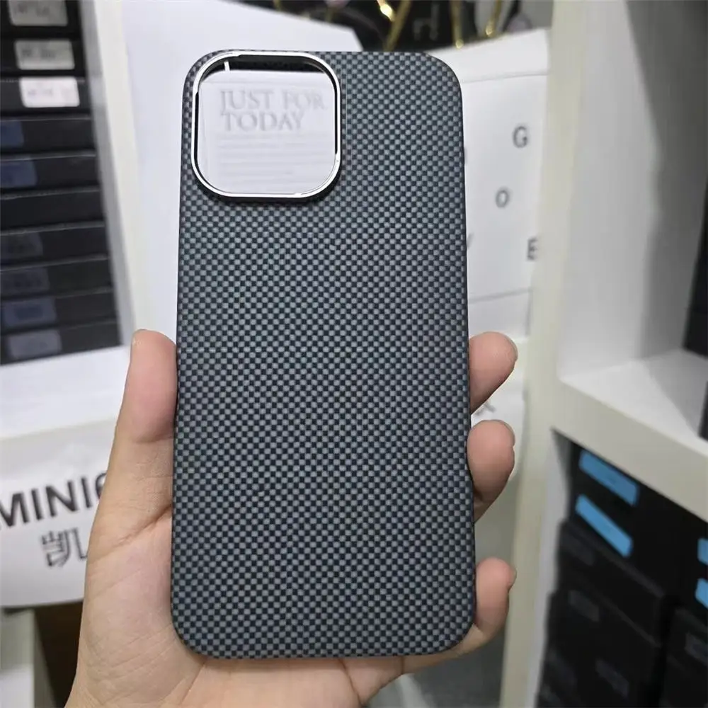 Premium Carbon Fiber Aramid Magsafe Case For iPhone 16 Pro 16 Pro Max Magnetic Back Cover
Premium Carbon Fiber Aramid Magsafe Case For iPhone 16 Pro 16 Pro Max Magnetic Back Cover