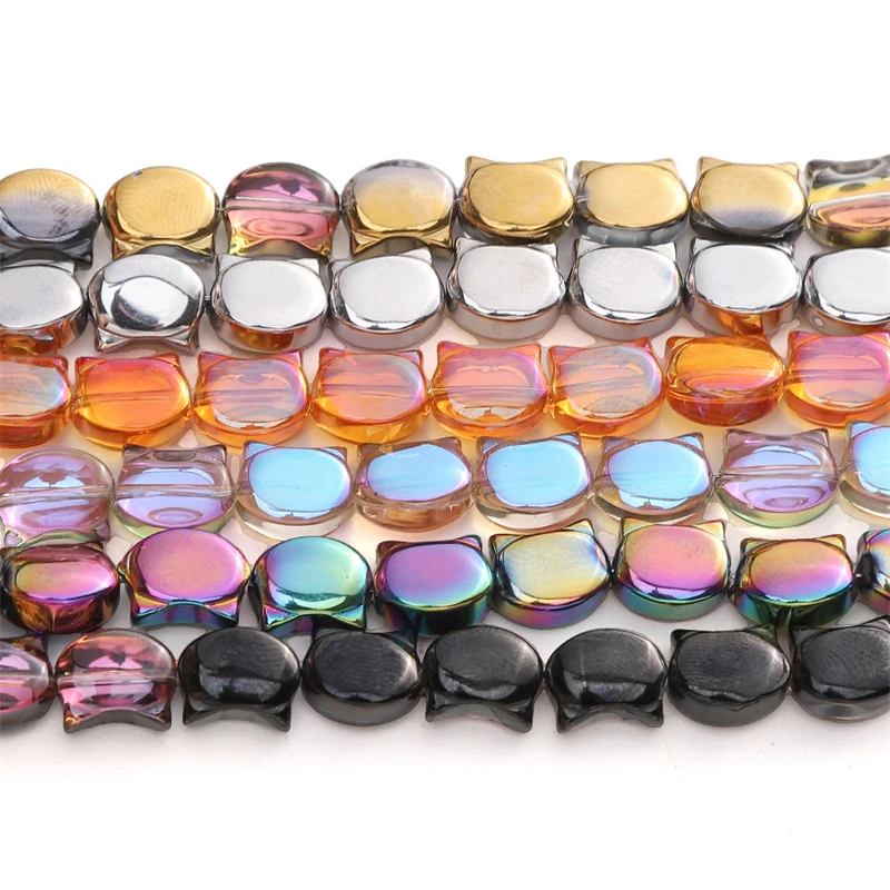 10Pcs 10x8mm Glass Colorful Beads Cat's Head Beads Charm for Bracelets Necklace Ring Jewelry Making DIY Craft Accessory
10Pcs 10x8mm Glass Colorful Beads Cat's Head Beads Charm for Bracelets Necklace Ring Jewelry Making DIY Craft Accessory