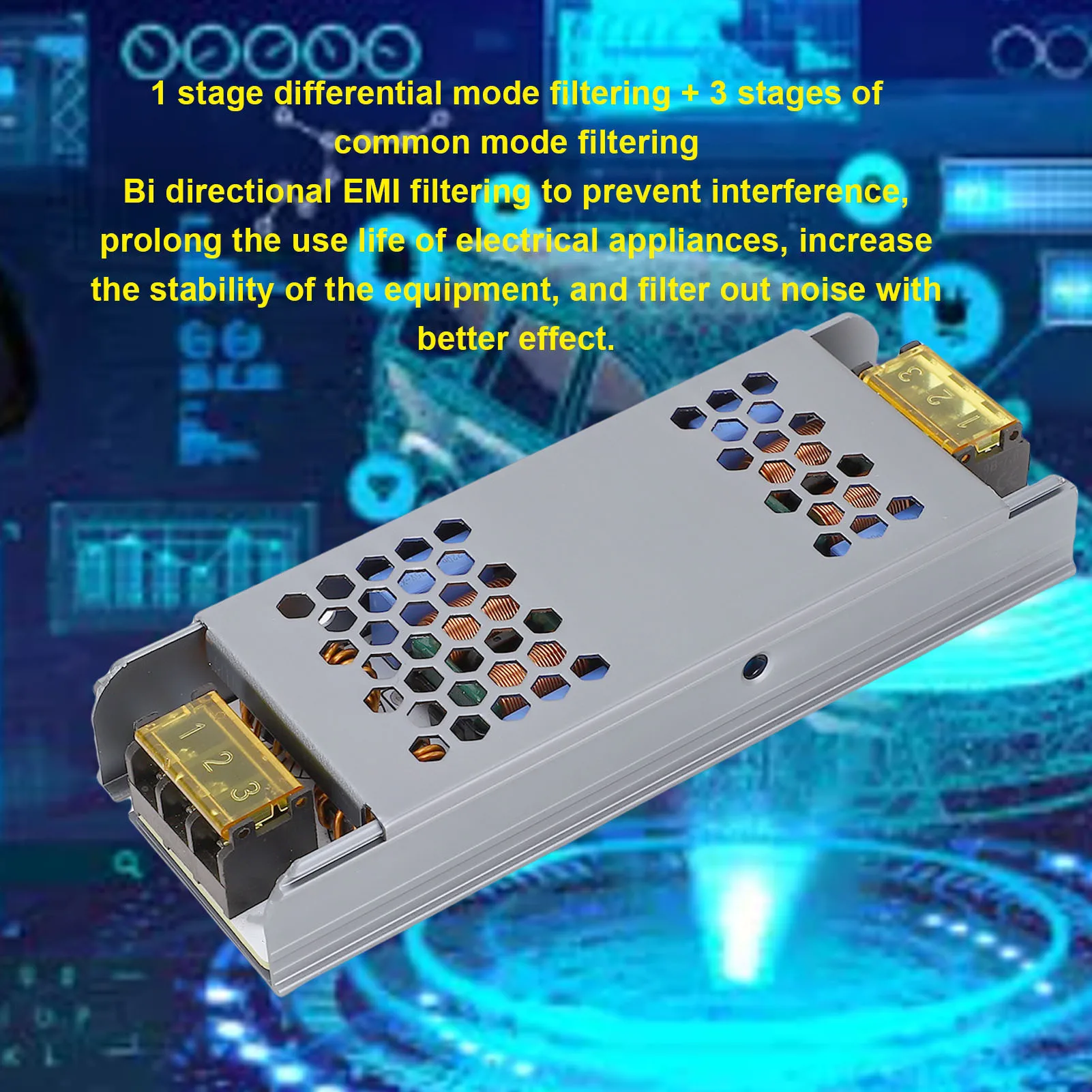 Filter Module High Performance Differential and Common Mode Heatproof Electromagnetic Interference Filter for Amplifier
Filter Module High Performance Differential and Common Mode Heatproof Electromagnetic Interference Filter for Amplifier