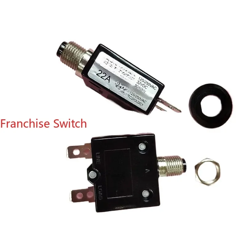 10PCS 22A Overload protector, overcurrent equipment circuit breaker 98-22A with certification
10PCS 22A Overload protector, overcurrent equipment circuit breaker 98-22A with certification