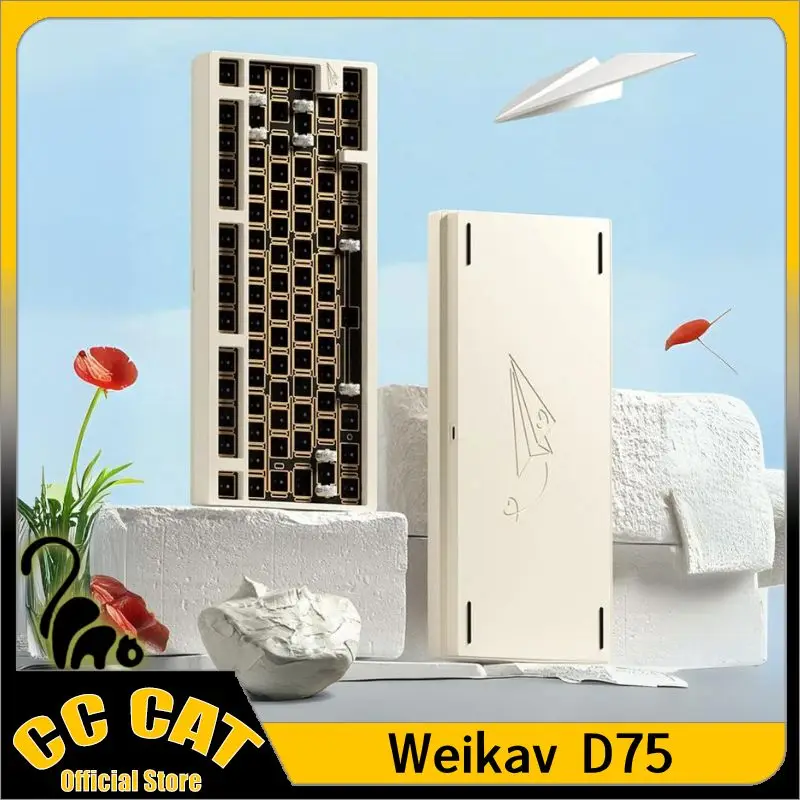 Комплект клавиатуры Weikav D75, беспроводная трехрежимная механическая клавиатура из алюминиевого сплава с возможностью горячей замены, RGB-подсветка, индивидуальная поддержка Qmk/Via
Комплект клавиатуры Weikav D75, беспроводная трехрежимная механическая клавиатура из алюминиевого сплава с возможностью горячей замены, RGB-подсветка, индивидуальная поддержка Qmk/Via