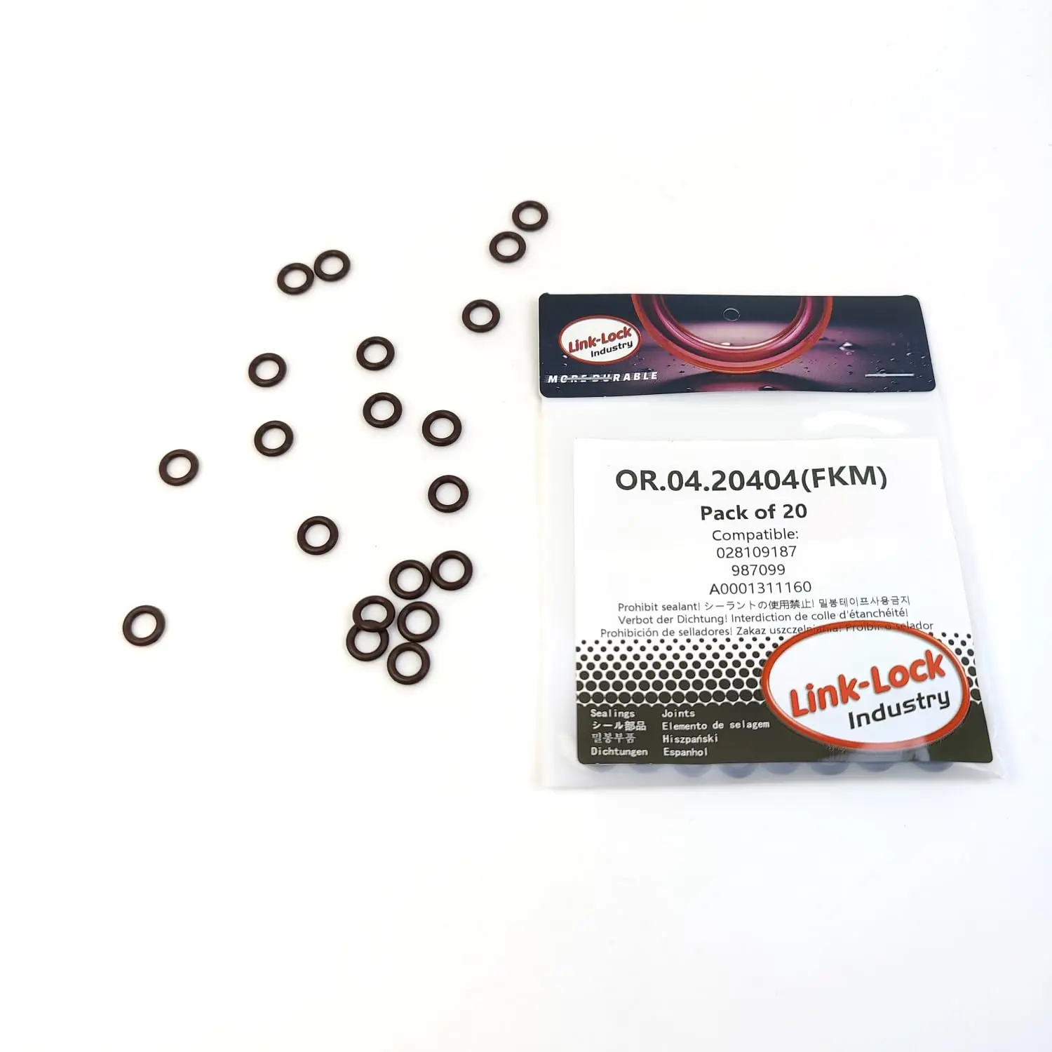 LINK-LOCK 20PCS OR.04.20404 FKM Viton Sealing O-Ring Kit of Oil Dipstick 028109187 987099 A0001311160 for MERCEDES-BENZ for FIAT
LINK-LOCK 20PCS OR.04.20404 FKM Viton Sealing O-Ring Kit of Oil Dipstick 028109187 987099 A0001311160 for MERCEDES-BENZ for FIAT