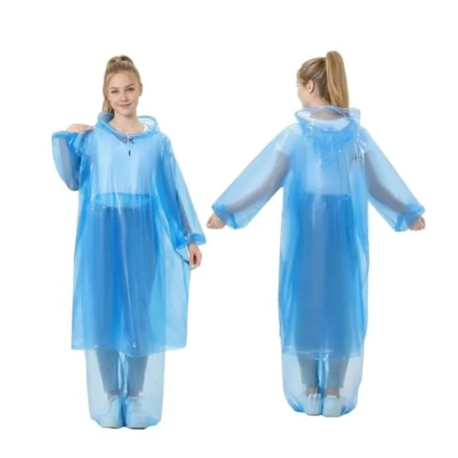 2 Pack Disposable Rain Suit, Full Body Poncho with Hood and Rain Pants Ideal for travel and theme parks
2 Pack Disposable Rain Suit, Full Body Poncho with Hood and Rain Pants Ideal for travel and theme parks