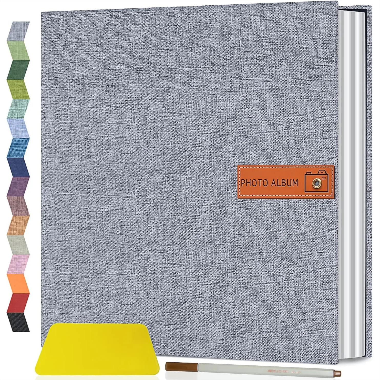 Large Photo Album Self Adhesive 4x6 5x7 8x10 Scrapbook DIY Picture Book For Family Baby Wedding With Metal Pen And Plastic Board
Large Photo Album Self Adhesive 4x6 5x7 8x10 Scrapbook DIY Picture Book For Family Baby Wedding With Metal Pen And Plastic Board