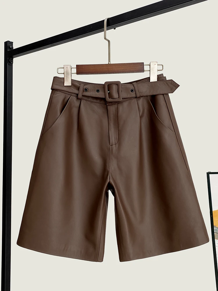 Winter New High Quality Genuine Real Leather Shorts Women's Cropped Pants Waist Boot Loose Sheepskin Wide-Leg
Winter New High Quality Genuine Real Leather Shorts Women's Cropped Pants Waist Boot Loose Sheepskin Wide-Leg