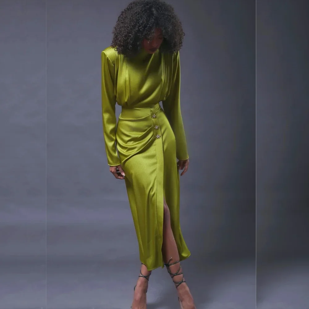 Customized Fashion Pleat Ruched A-line High Collar Midi Dresses Cocktail Dresses Elegant Exquisite High Quality Sparkle Sizes A
Customized Fashion Pleat Ruched A-line High Collar Midi Dresses Cocktail Dresses Elegant Exquisite High Quality Sparkle Sizes A