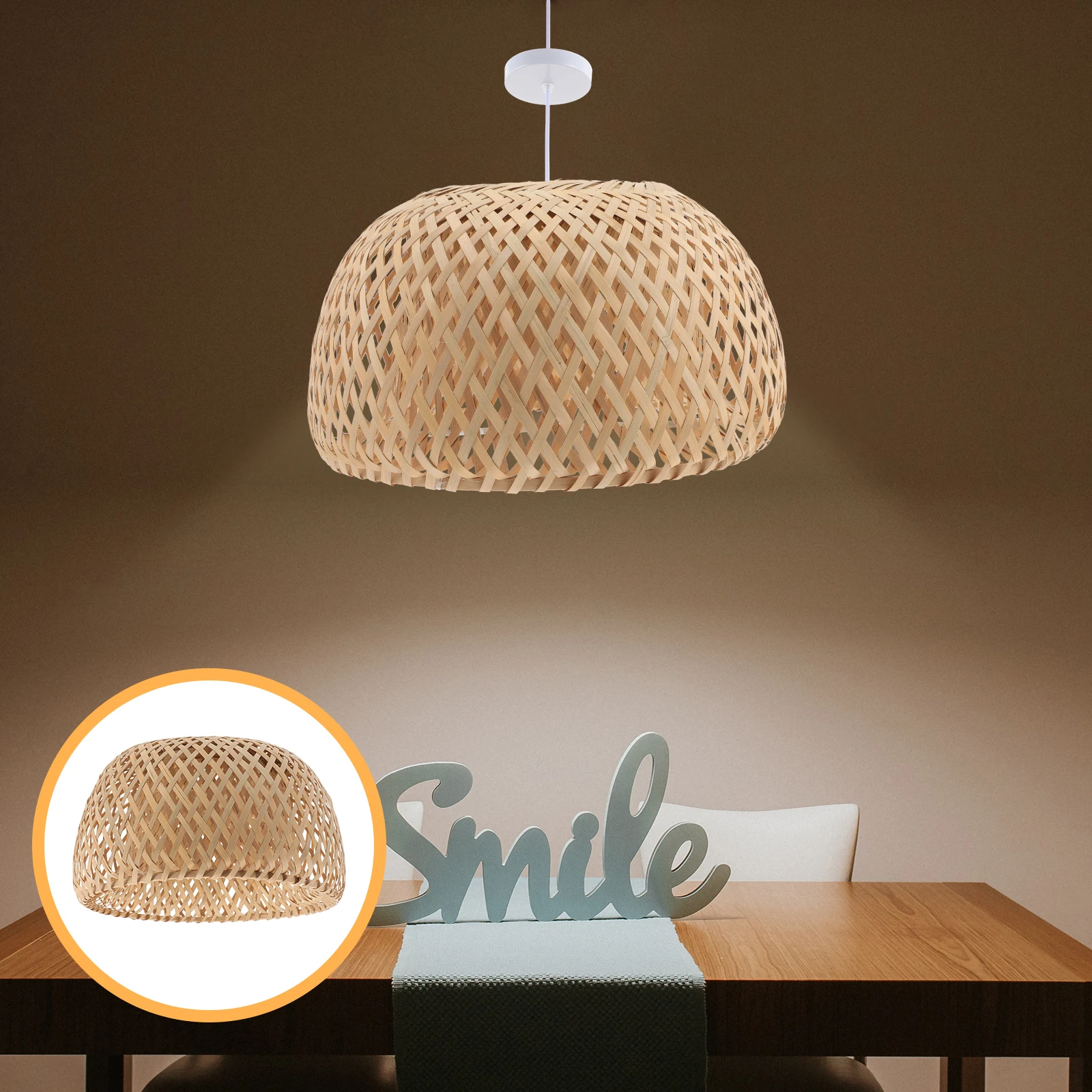 Bamboo Pendant Lamp Shades Woven Design Soft Light Home Decor Ceiling Lamp Cover Bedroom Kitchen Cafe Rattan Hanging Lightshade
Bamboo Pendant Lamp Shades Woven Design Soft Light Home Decor Ceiling Lamp Cover Bedroom Kitchen Cafe Rattan Hanging Lightshade