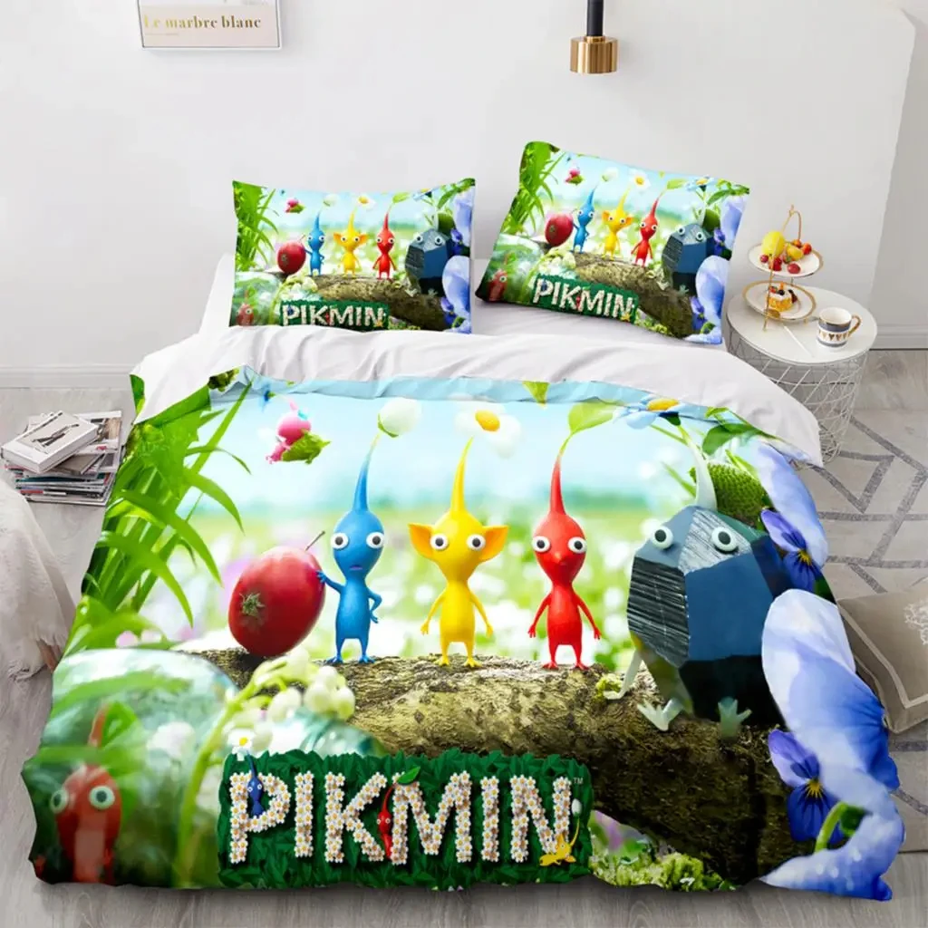 Cartoon Game Pikmin Bedding Set Boys Girls Twin Queen Size Duvet Cover Pillowcase Bed Kids Adult Fashion Home Textileextile
Cartoon Game Pikmin Bedding Set Boys Girls Twin Queen Size Duvet Cover Pillowcase Bed Kids Adult Fashion Home Textileextile