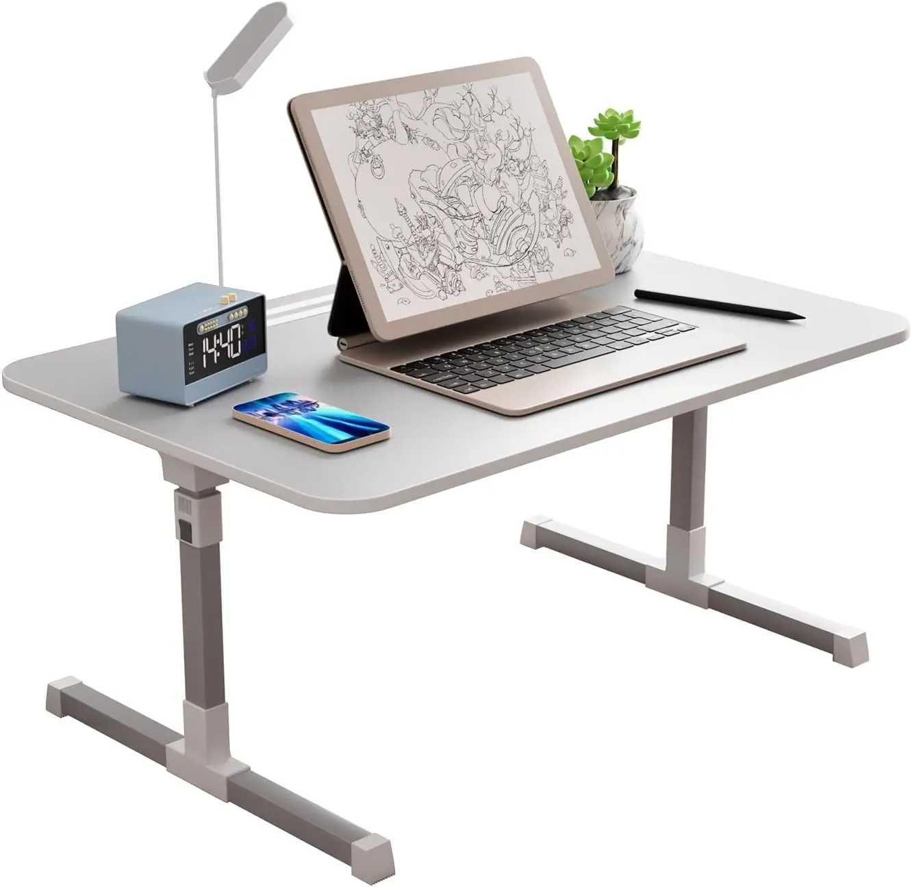 Bed Laptop Lap Desk, Adjustable Lap Stand With Lights, Portable Folding Bed Laptop Table, Lap Trays For Working Reading Writing
Bed Laptop Lap Desk, Adjustable Lap Stand With Lights, Portable Folding Bed Laptop Table, Lap Trays For Working Reading Writing