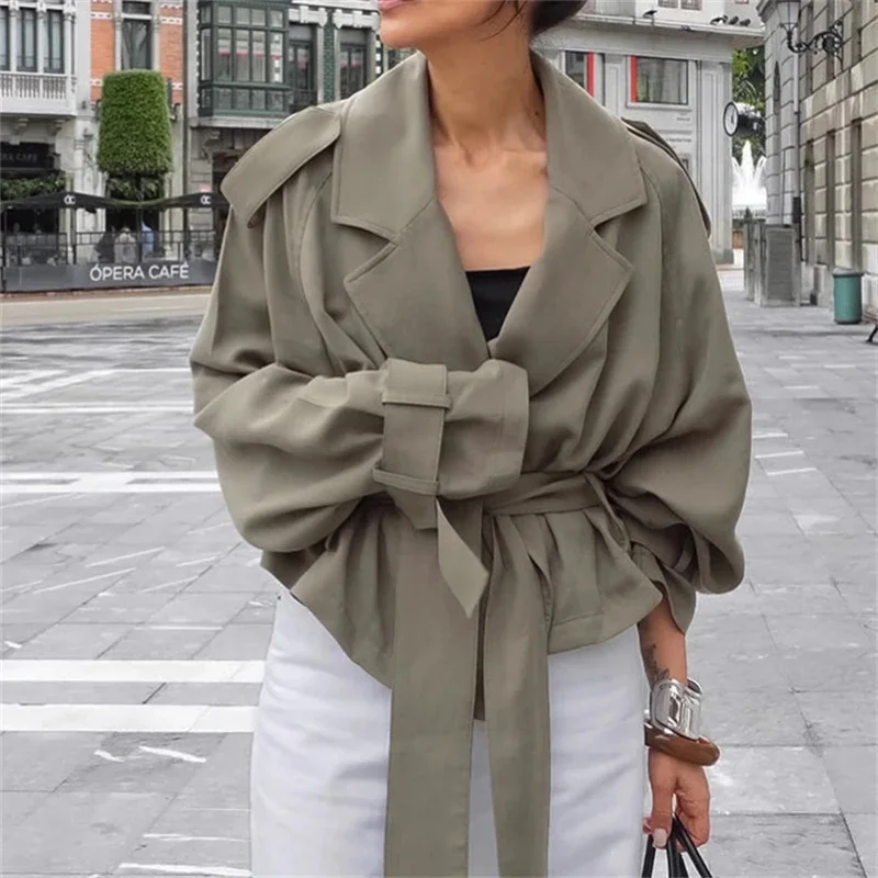 Autumn European Style Ladies Oversized Lapel Tie Belt Coat Chic Casual Versatile Trench For Women Office Date Gift
Autumn European Style Ladies Oversized Lapel Tie Belt Coat Chic Casual Versatile Trench For Women Office Date Gift
