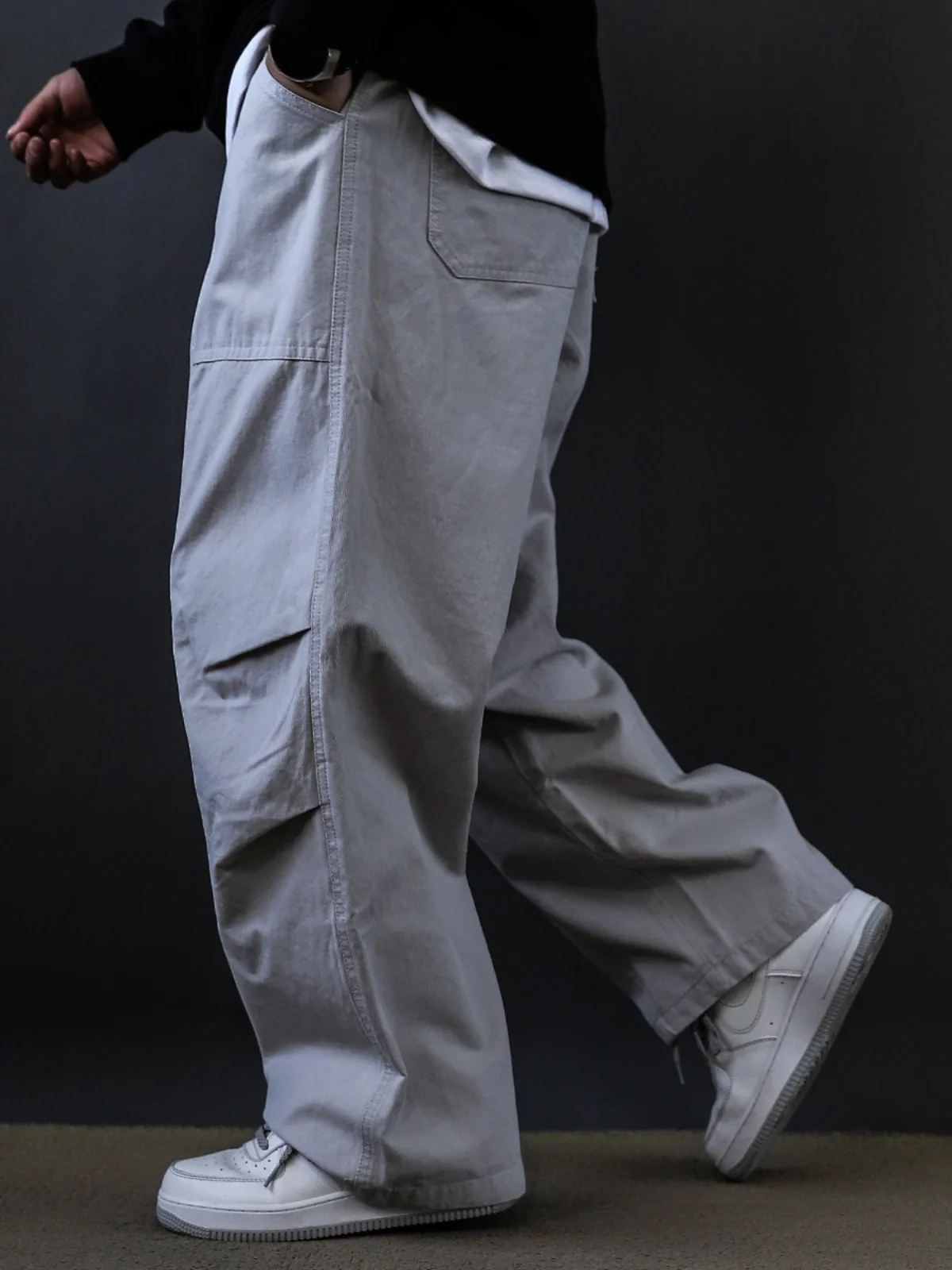 Loose Straight Leg Men's Workwear Pants Spring Autumn White Casual Trousers American Sle Loose Comfortable Youthful
Loose Straight Leg Men's Workwear Pants Spring Autumn White Casual Trousers American Sle Loose Comfortable Youthful