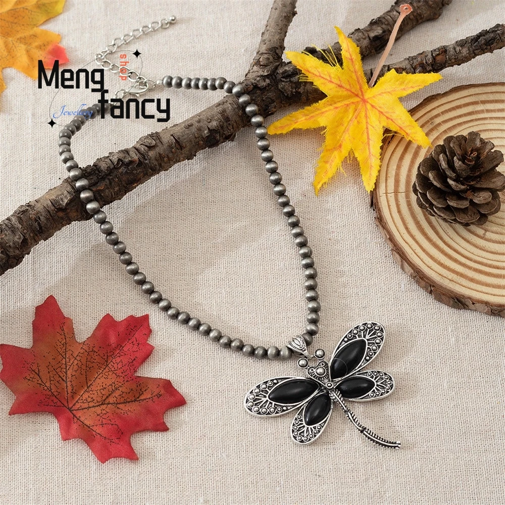 Western-Style Female Individual Retro Dark Style Turquoise Animal Dragonfly Necklace And Bead Chain Fashion Jewelry Exquisite
Western-Style Female Individual Retro Dark Style Turquoise Animal Dragonfly Necklace And Bead Chain Fashion Jewelry Exquisite