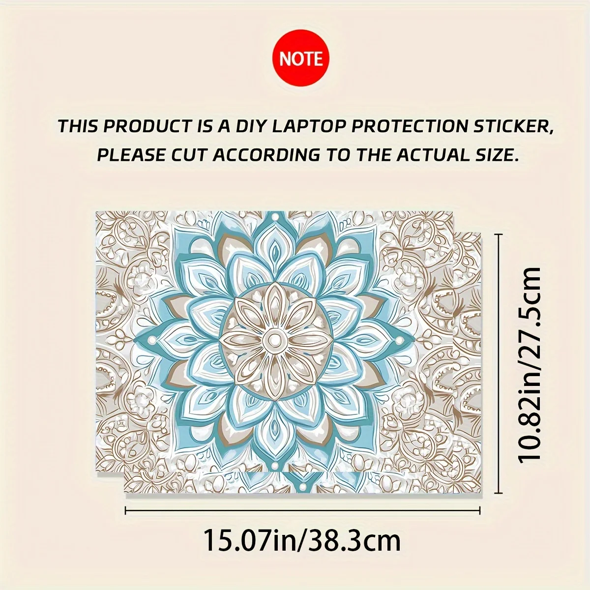 2-Piece scratch-resistant vinyl laptop film for all devices, compatible with laptops and cars, elegant floral and geometric man
2-Piece scratch-resistant vinyl laptop film for all devices, compatible with laptops and cars, elegant floral and geometric man