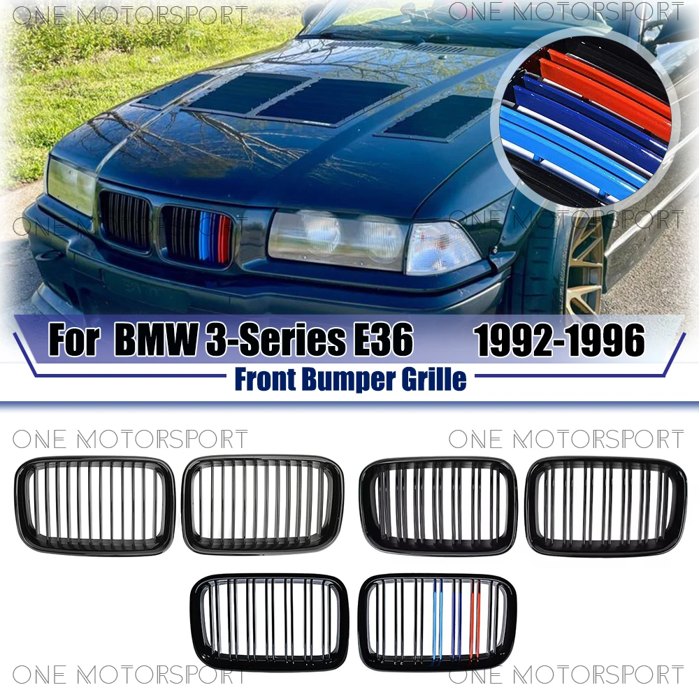 Глянцевая черная решетка переднего бампера в стиле Single Line для BMW 3-Series E36 1992-1996, решетка в стиле Double Line Racing, решетки для бампера.
Глянцевая черная решетка переднего бампера в стиле Single Line для BMW 3-Series E36 1992-1996, решетка в стиле Double Line Racing, решетки для бампера.
