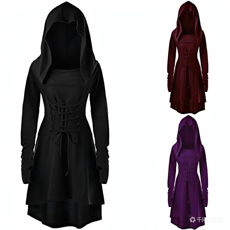 Womens Renaissance Archer Cosplay Costumes Hooded Robe Lace Up Vintage Pullover Long Hoodie Dress Cloak Halloween Party Medieval
Womens Renaissance Archer Cosplay Costumes Hooded Robe Lace Up Vintage Pullover Long Hoodie Dress Cloak Halloween Party Medieval