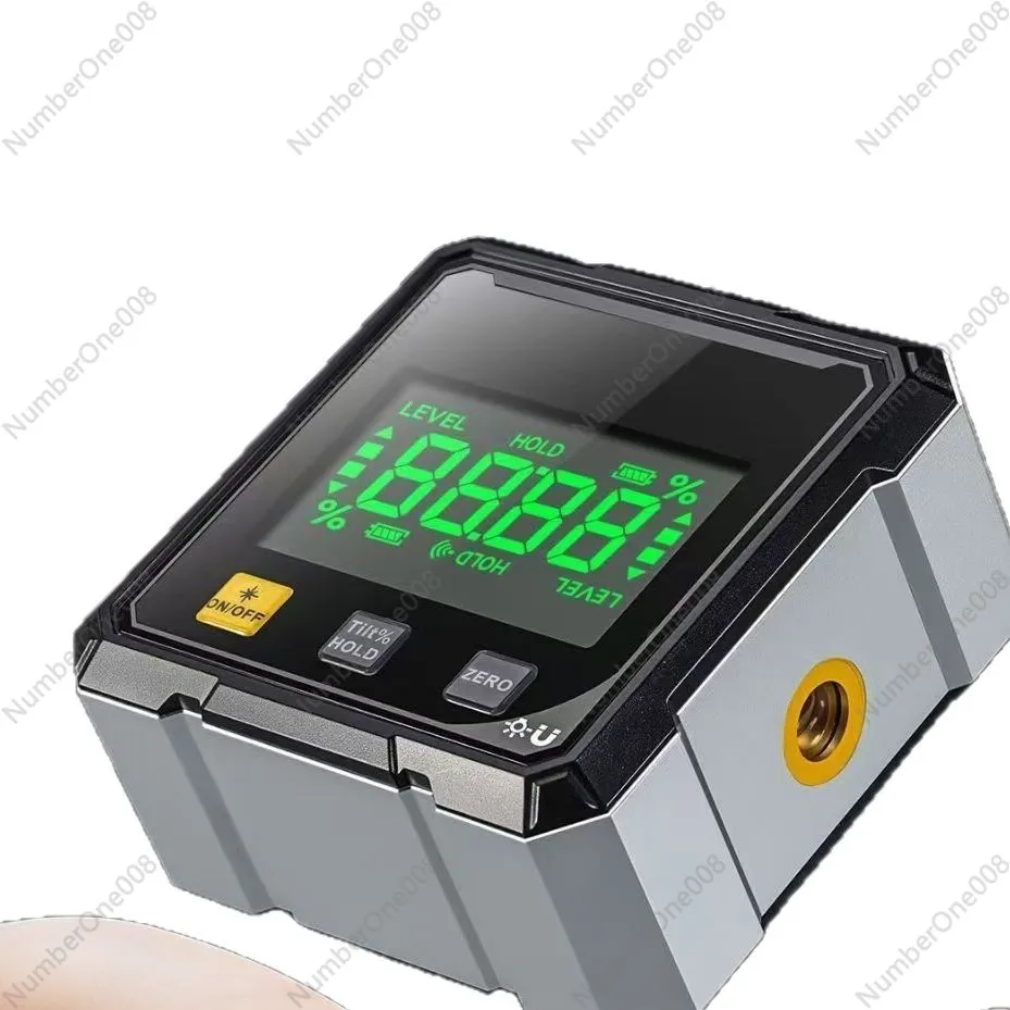 4-Side Magnetic Digital Inclinometer, Dual Laser Level Box Angle Gauge, High Precision Slope Meter with LCD Display
4-Side Magnetic Digital Inclinometer, Dual Laser Level Box Angle Gauge, High Precision Slope Meter with LCD Display