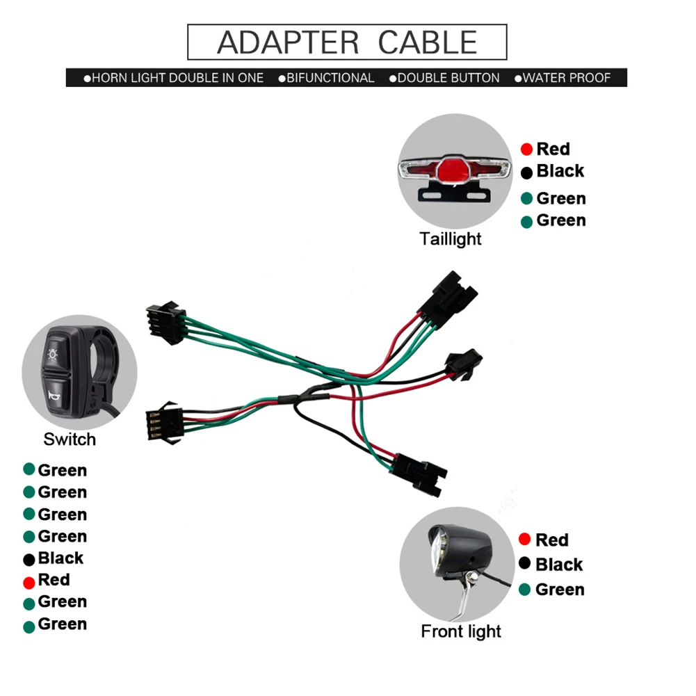 Headlight Kits Ebike Headlight Kits For E-bike Retrofit 36/48V IPX4 PC+ABS 12V-80 3 Pins Brand New High Quality
Headlight Kits Ebike Headlight Kits For E-bike Retrofit 36/48V IPX4 PC+ABS 12V-80 3 Pins Brand New High Quality