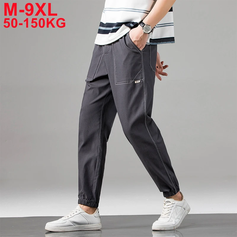 Large Size Cargo Pants Men High Quality Cotton Sweatpants Ankle-length Trackpants Patchwork Mens Casual Trousers 6xl 7xl 8xl 9xl
Large Size Cargo Pants Men High Quality Cotton Sweatpants Ankle-length Trackpants Patchwork Mens Casual Trousers 6xl 7xl 8xl 9xl