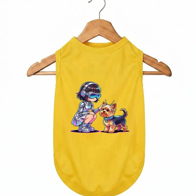 Dog Summer Vest AI Girl & Yorkie Print Pet Breathable Clothes
Dog Summer Vest AI Girl & Yorkie Print Pet Breathable Clothes