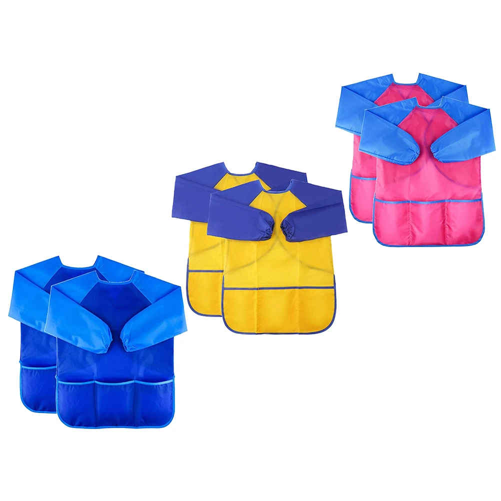 6pcs Kids Painting Apron Waterproof Long Sleeve Art Smock Dust Proof Polyester Washable Toddler Overalls Easy Dry
6pcs Kids Painting Apron Waterproof Long Sleeve Art Smock Dust Proof Polyester Washable Toddler Overalls Easy Dry