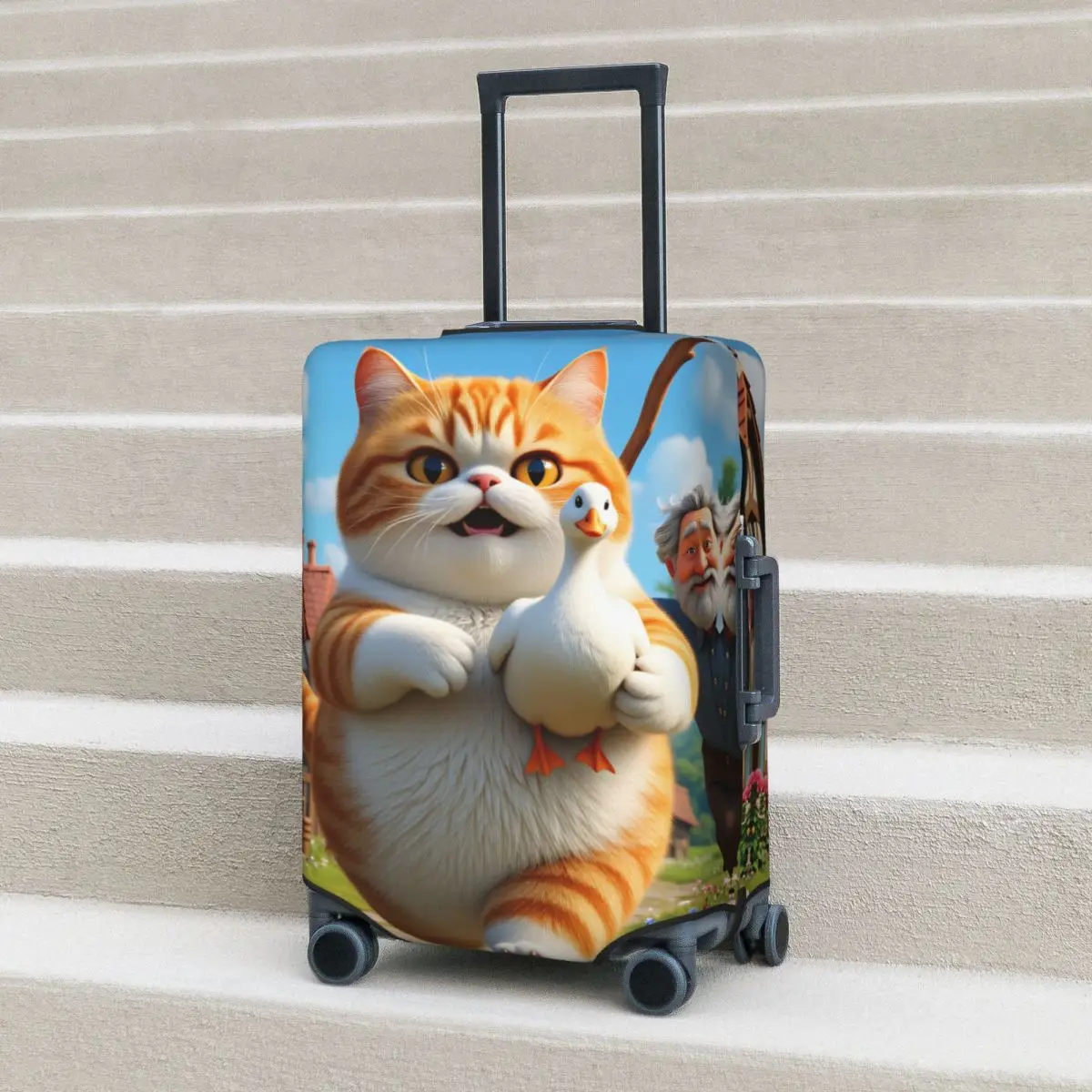 Kawaii Chubby Cat Running On Path Suitcase Cover Cruise Trip Protection Vacation Practical Luggage Supplies
Kawaii Chubby Cat Running On Path Suitcase Cover Cruise Trip Protection Vacation Practical Luggage Supplies