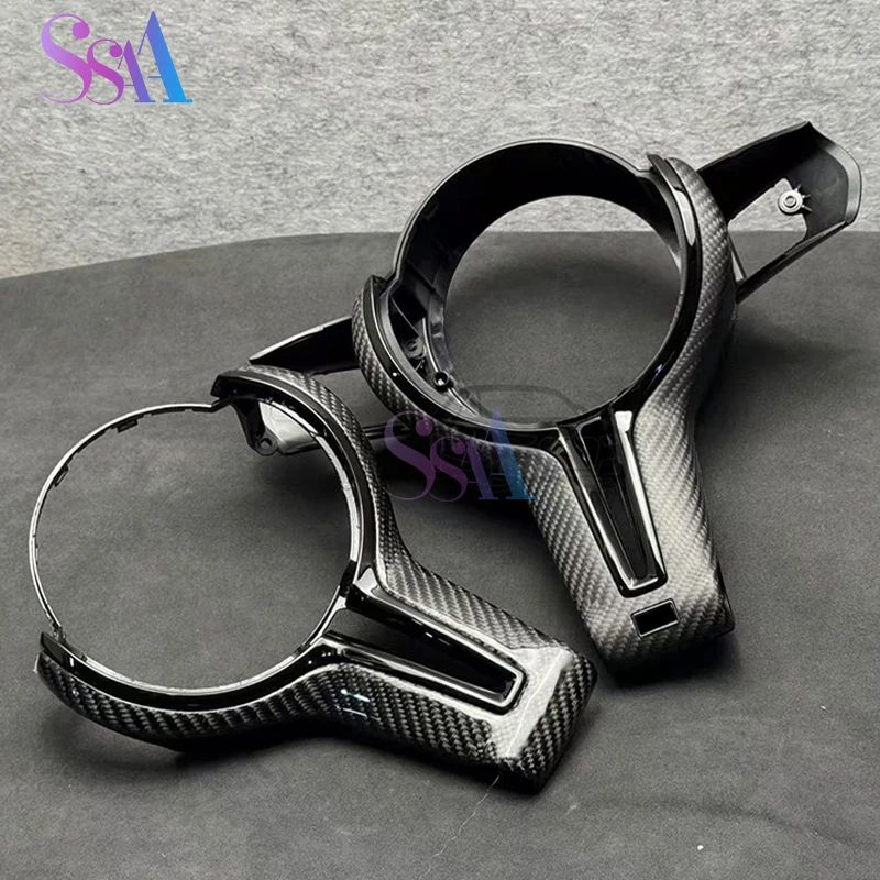 Подходит для BMW F30 F01 F06 F10 F11 F20 F22 F31 F32 F36 M2 F87: Спортивная накладка на руль из карбона, серия M
Подходит для BMW F30 F01 F06 F10 F11 F20 F22 F31 F32 F36 M2 F87: Спортивная накладка на руль из карбона, серия M