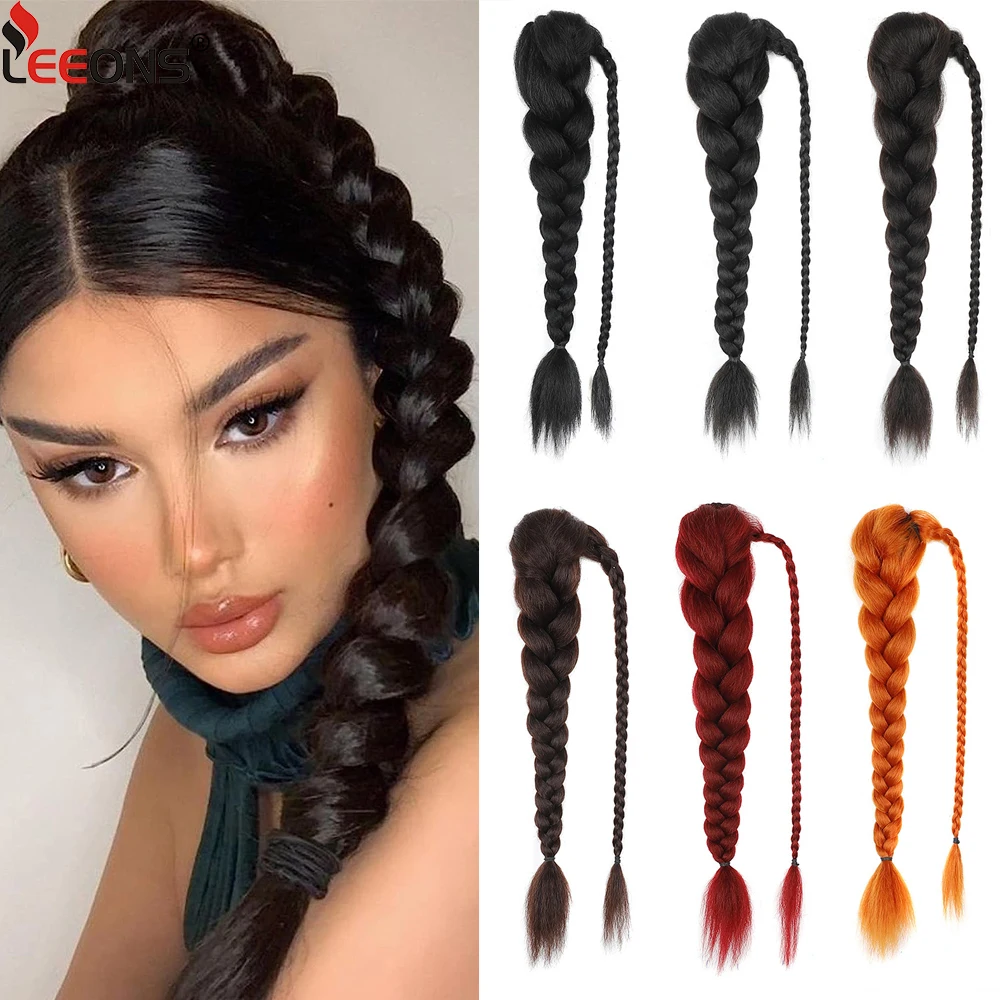 24" Synthetic Braided Ponytail Hair Extensions For Women Pony Tail Drawstring Kinky Straight Ponytail High Temperature Fiber
24" Synthetic Braided Ponytail Hair Extensions For Women Pony Tail Drawstring Kinky Straight Ponytail High Temperature Fiber