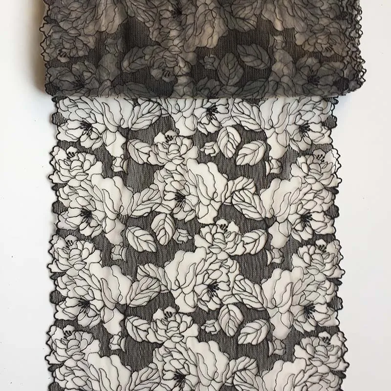 20Yards Black Floral Embroidery Tulle Lace Trim DIY Apricot Mesh Embroidered Mesh Lace for Bra Sewing Accessories Crafts
20Yards Black Floral Embroidery Tulle Lace Trim DIY Apricot Mesh Embroidered Mesh Lace for Bra Sewing Accessories Crafts