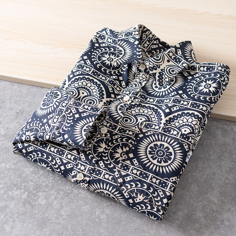 Comfortable Pure Cotton Long Sleeve Shirt Men's Casual Fashion Spring Season Floral Print Loose Fit Youthful Trend Daily Wear
Comfortable Pure Cotton Long Sleeve Shirt Men's Casual Fashion Spring Season Floral Print Loose Fit Youthful Trend Daily Wear