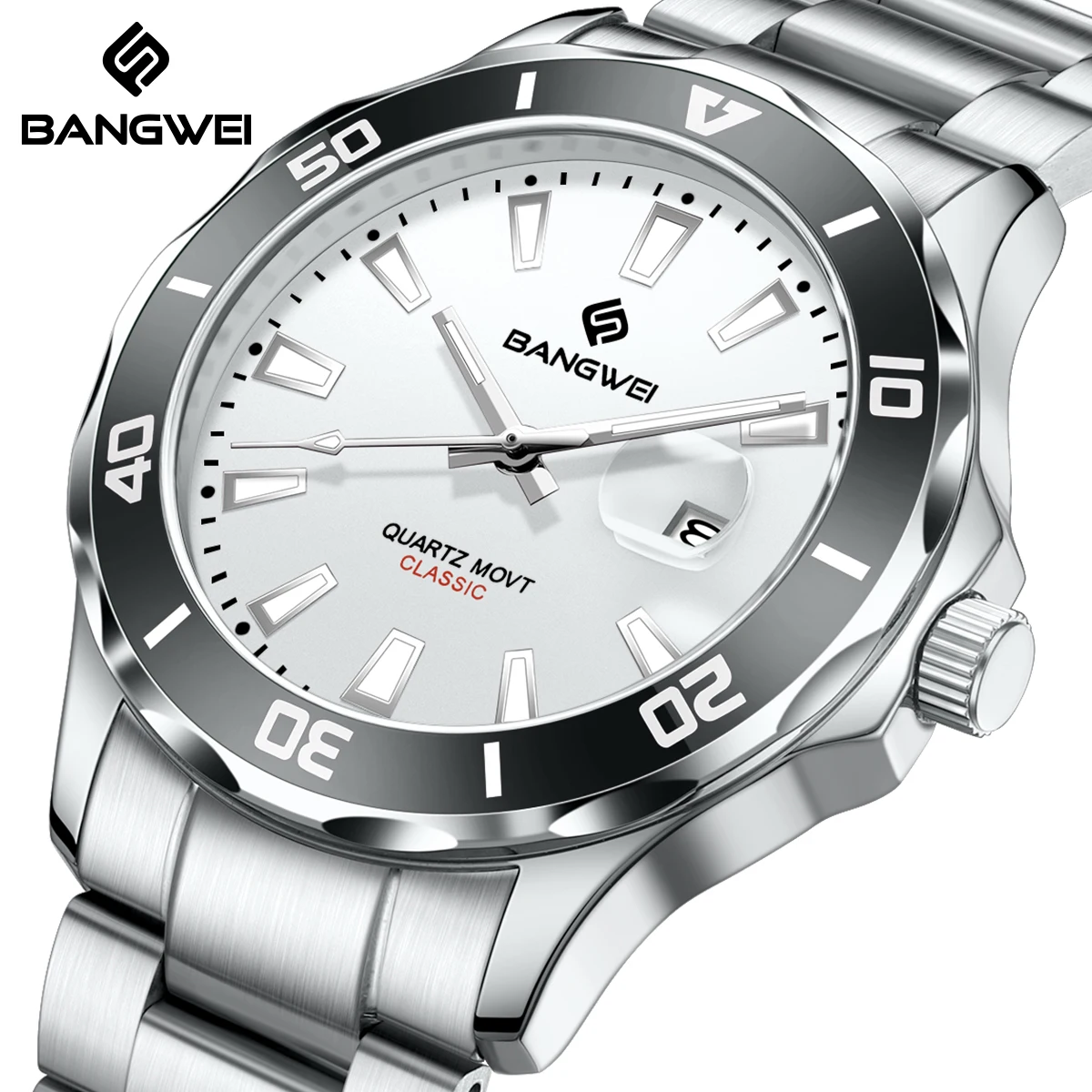 BANGWEI Элитный бренд Деловые мужские часы Светящиеся водонепроницаемые мужские часы с календарем Мужские кварцевые наручные часы Relogio Masculino + коробка
BANGWEI Элитный бренд Деловые мужские часы Светящиеся водонепроницаемые мужские часы с календарем Мужские кварцевые наручные часы Relogio Masculino + коробка