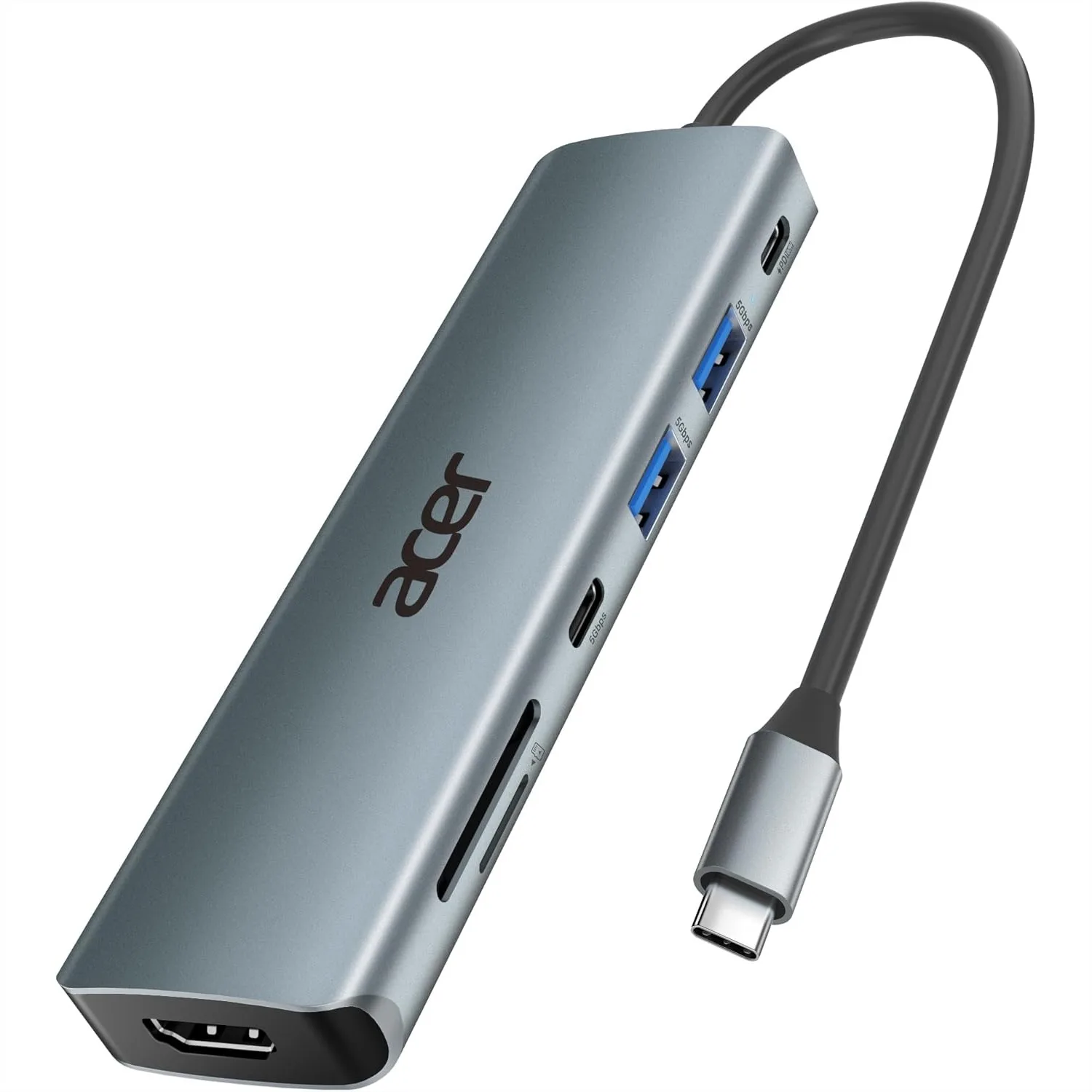 USB C Hub 7 in 1 Multi-Port Adapter, 4K HDMI, 100W PD Charging, SD Card Reader for Laptop
USB C Hub 7 in 1 Multi-Port Adapter, 4K HDMI, 100W PD Charging, SD Card Reader for Laptop