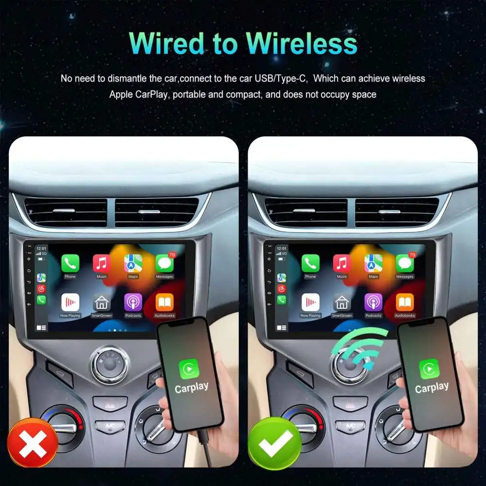 Беспроводной адаптер Z1C, совместимый с CarPlay, быстрое подключение, Интеллектуальный внешний модуль потокового воспроизведения, Plug-Play Dongle
Беспроводной адаптер Z1C, совместимый с CarPlay, быстрое подключение, Интеллектуальный внешний модуль потокового воспроизведения, Plug-Play Dongle