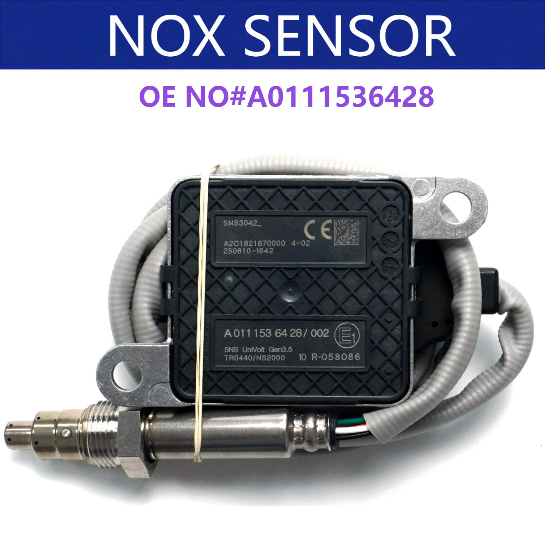 High Quality Nitrogen Nox Oxygen Sensor A0111536428 0111536428 A2C18643600 24V for Mercedes-Benz Actros MP5 Detroit Diesel Truck
High Quality Nitrogen Nox Oxygen Sensor A0111536428 0111536428 A2C18643600 24V for Mercedes-Benz Actros MP5 Detroit Diesel Truck