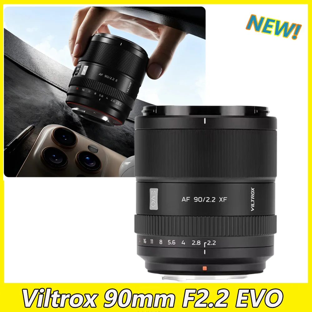 Viltrox AF 90mm F2.2 EVO APS-C Prime Lens Auto Focus STM Motor Large Aperture Portrait Lens for Sony E Nikon Z Fujifilm X Mount
Viltrox AF 90mm F2.2 EVO APS-C Prime Lens Auto Focus STM Motor Large Aperture Portrait Lens for Sony E Nikon Z Fujifilm X Mount