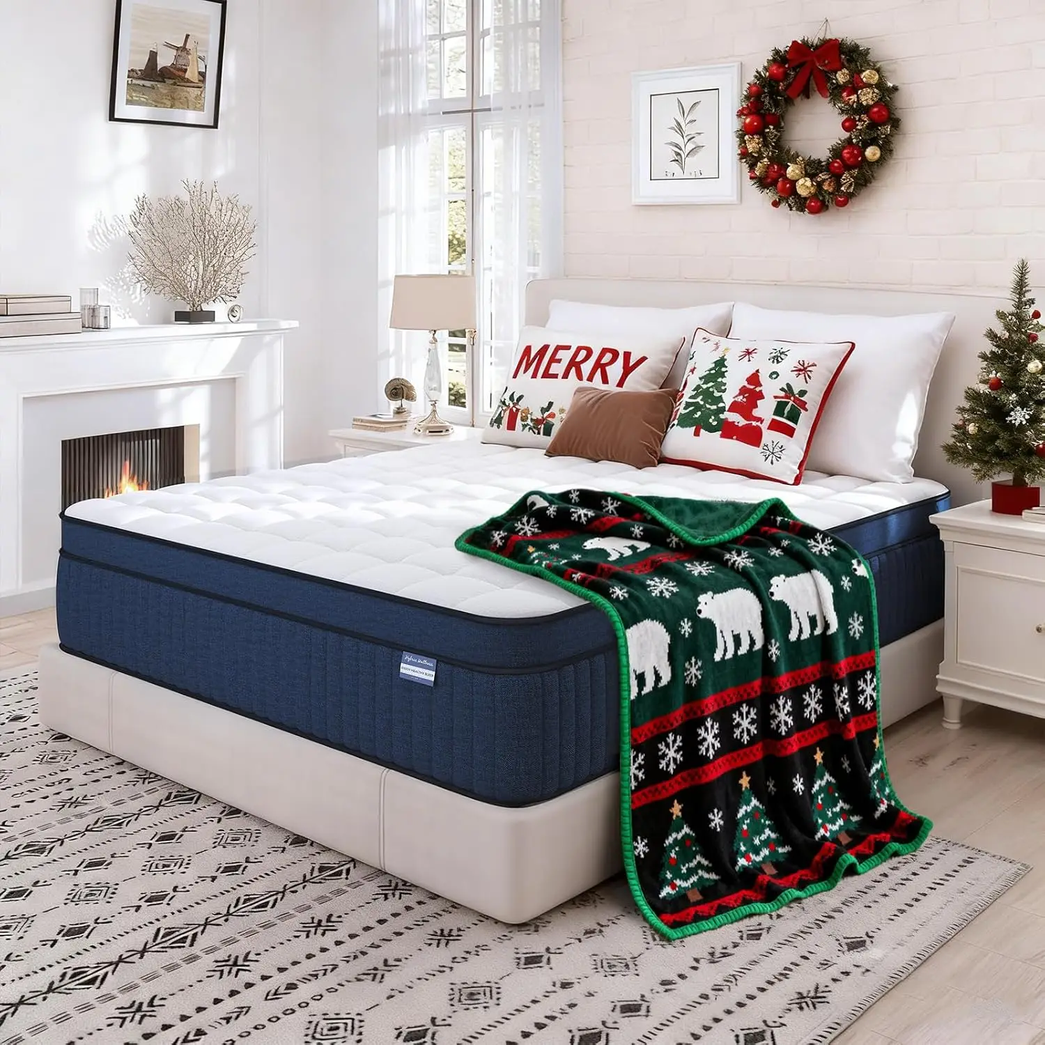 Full Size Mattress, 10 Inch Full Mattress in a Box, Medium Firm Motion Isolation with Gel Memory Foam and Pocket Spring
Full Size Mattress, 10 Inch Full Mattress in a Box, Medium Firm Motion Isolation with Gel Memory Foam and Pocket Spring