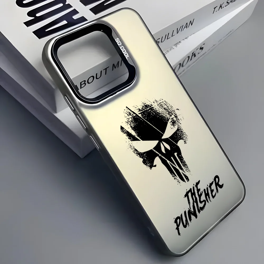 The P-Punisher Logo Phone Case For iPhone 16 15 14 13 12 11 Pro Max Black Matte Multicolor Laser Metallic Aurora Cover
The P-Punisher Logo Phone Case For iPhone 16 15 14 13 12 11 Pro Max Black Matte Multicolor Laser Metallic Aurora Cover