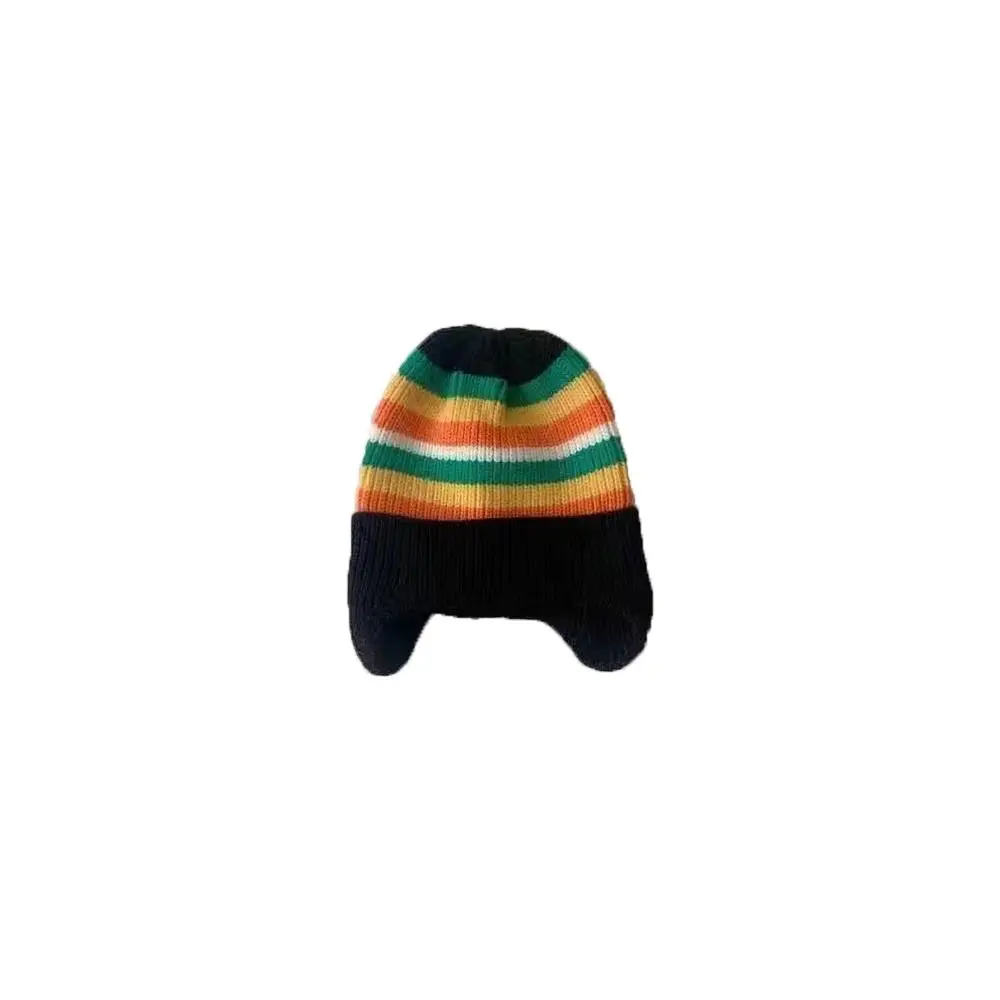 Autumn Winter Warm Striped Rainbow Ear Protection Child Girls Earflap Caps Kids Beanie Hats Winter Knit Hat Kids Infant Bonnet
Autumn Winter Warm Striped Rainbow Ear Protection Child Girls Earflap Caps Kids Beanie Hats Winter Knit Hat Kids Infant Bonnet