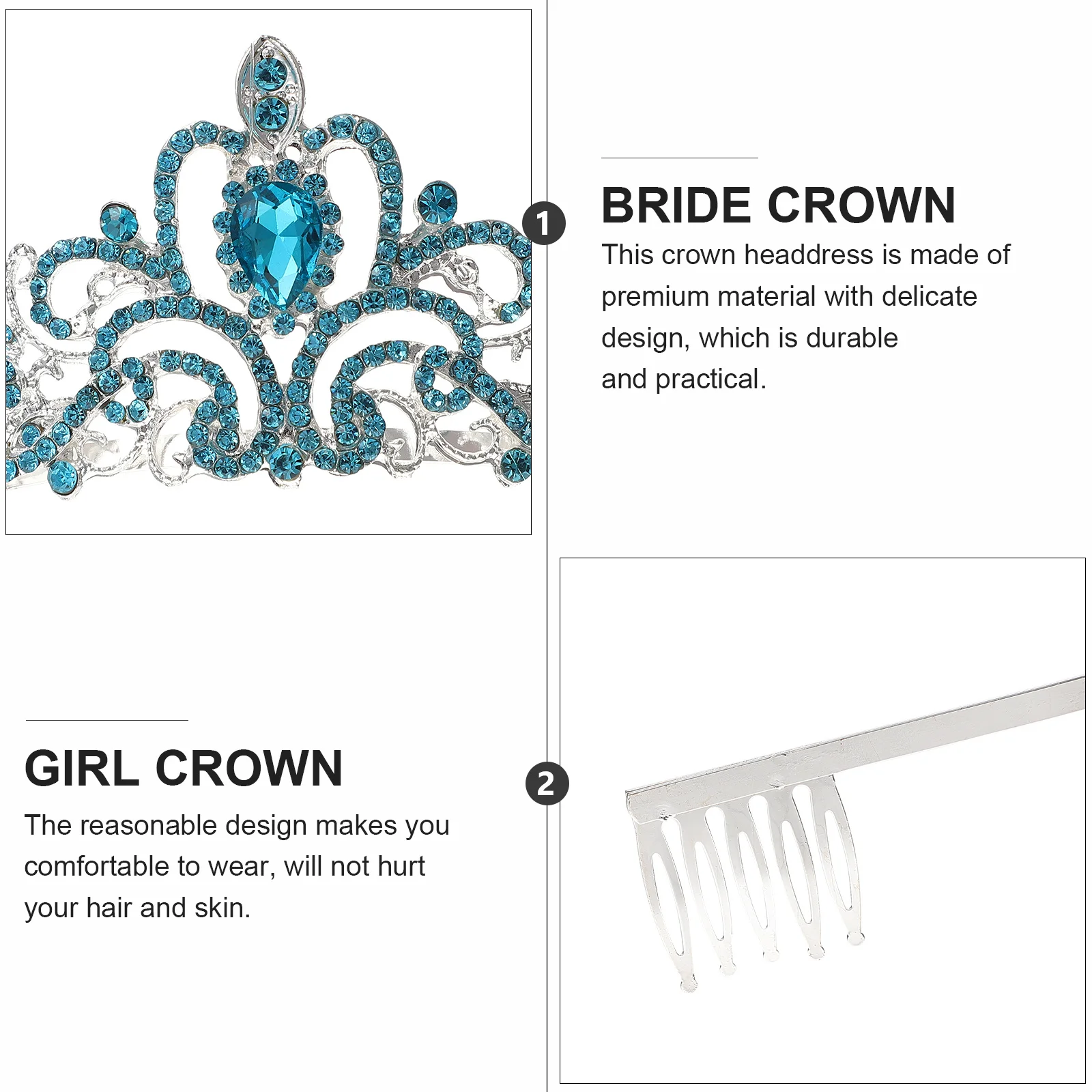 1Pcs Alloy Rhinestone Bride Crown Delicate Wedding Tiara Headdress Bride Hair Ornament Charming Design Rhinestone Crown
1Pcs Alloy Rhinestone Bride Crown Delicate Wedding Tiara Headdress Bride Hair Ornament Charming Design Rhinestone Crown