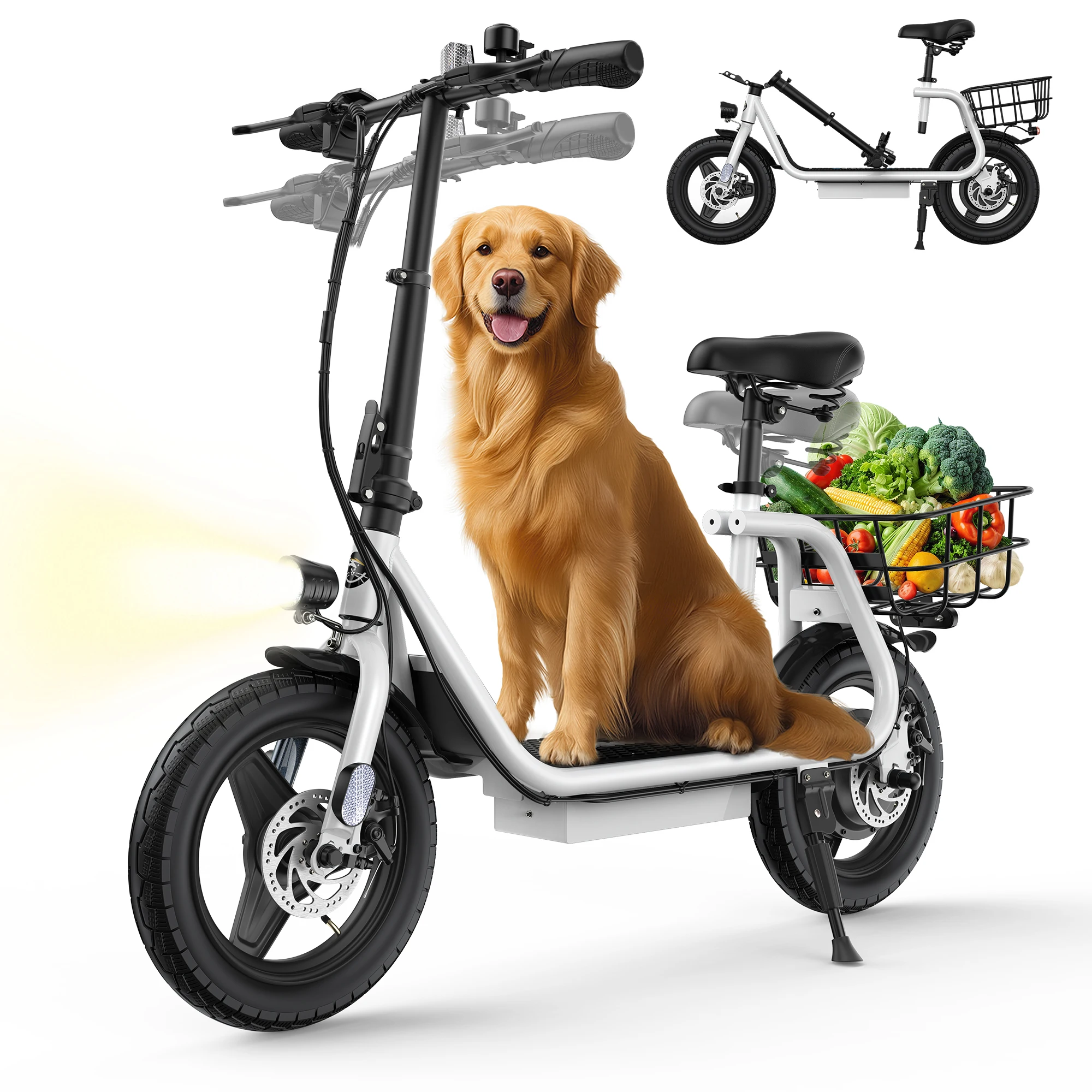 Электрический самокат для взрослых VARUN P2, двигатель 500 Вт, 48 В, 7,8 Ач, аккумулятор, городской самокат, 14-дюймовый складной электронный самокат с шинами 
Электрический самокат для взрослых VARUN P2, двигатель 500 Вт, 48 В, 7,8 Ач, аккумулятор, городской самокат, 14-дюймовый складной электронный самокат с шинами