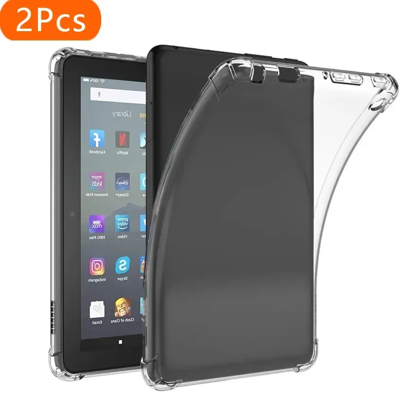 2Pcs Silicon Case For Amazon Kindle Fire 7 2022 12th Generation fire7 7.0'' Clear Transparent Soft TPU Back Tablet Cover Coqe
2Pcs Silicon Case For Amazon Kindle Fire 7 2022 12th Generation fire7 7.0'' Clear Transparent Soft TPU Back Tablet Cover Coqe