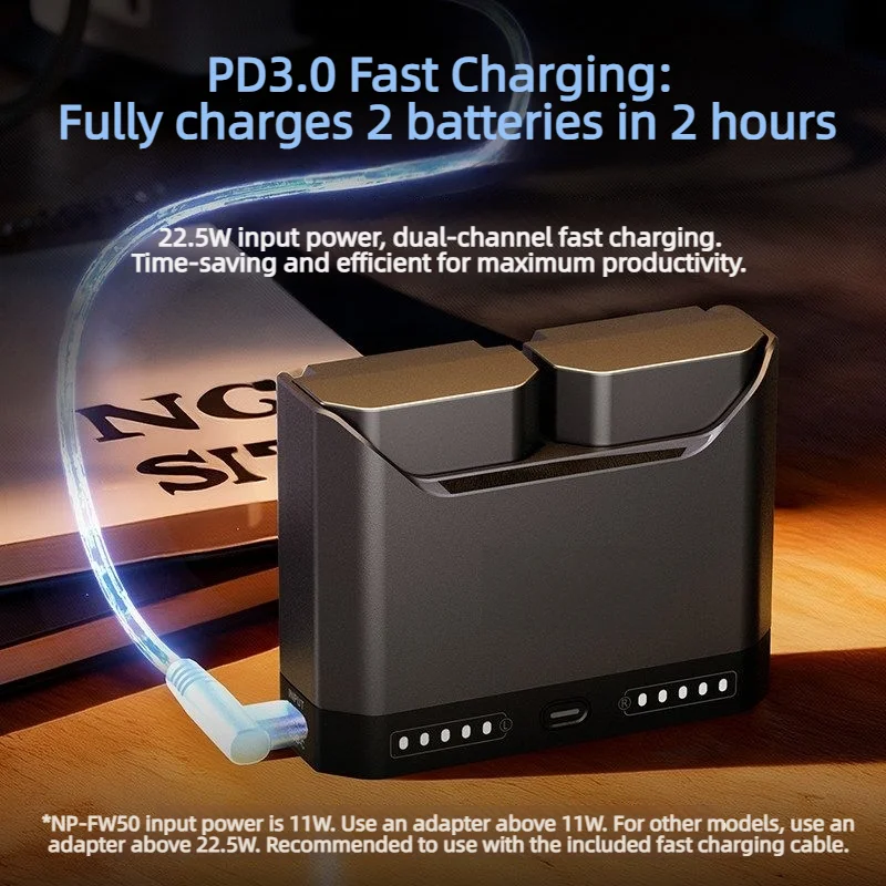 SmallRig Battery Charger Portable Camera Battery Charging Station For Digital Camera Compatible With Sony Canon Nikon Panasonic
SmallRig Battery Charger Portable Camera Battery Charging Station For Digital Camera Compatible With Sony Canon Nikon Panasonic