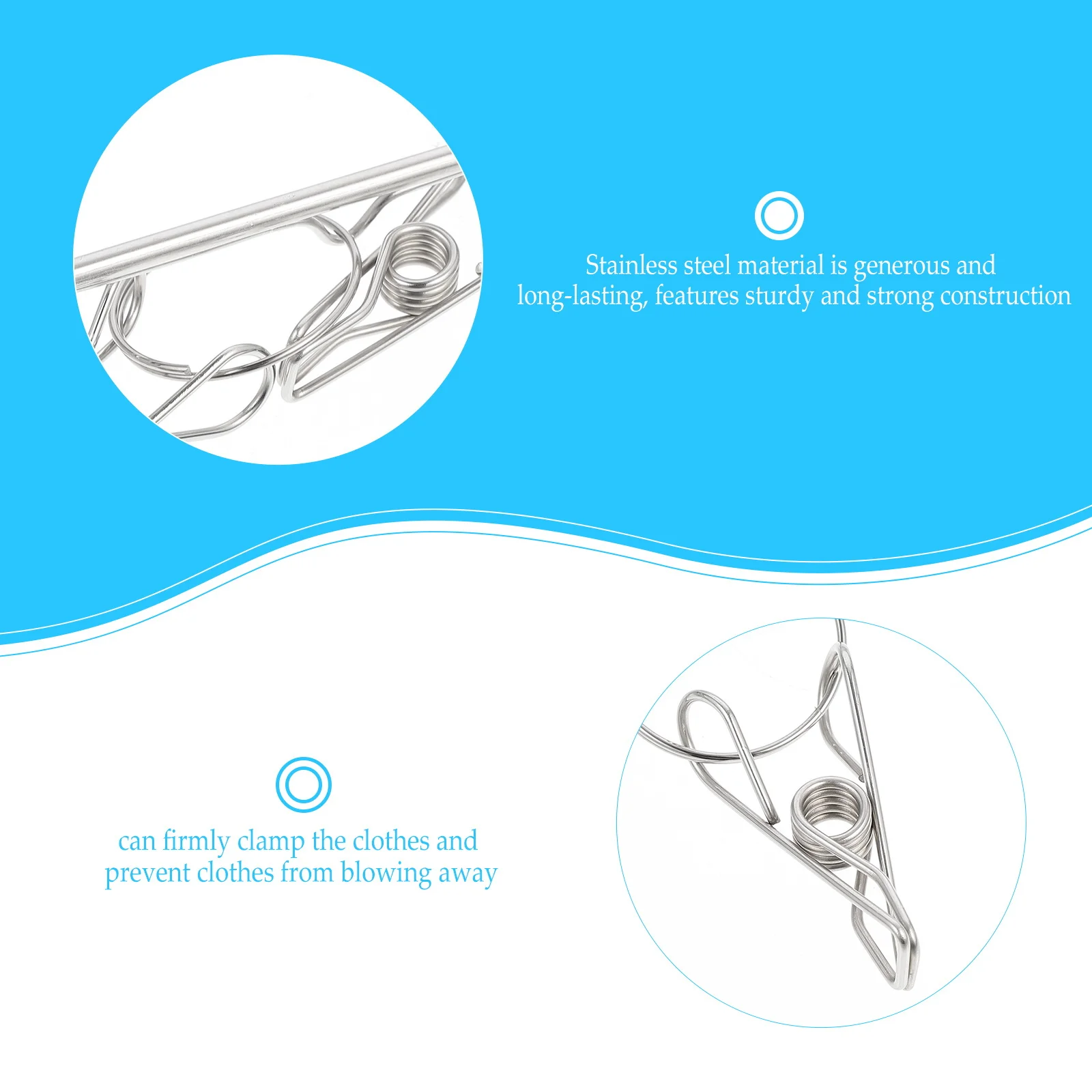 1Pcs Versatile Clothes Hanger Stainless Steel Laundry Rack Strong Clips Socks Bras Underwear Windproof Clothes Hanger
1Pcs Versatile Clothes Hanger Stainless Steel Laundry Rack Strong Clips Socks Bras Underwear Windproof Clothes Hanger